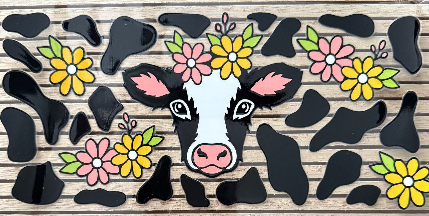 Cow w/Daisies on Head - Wrap