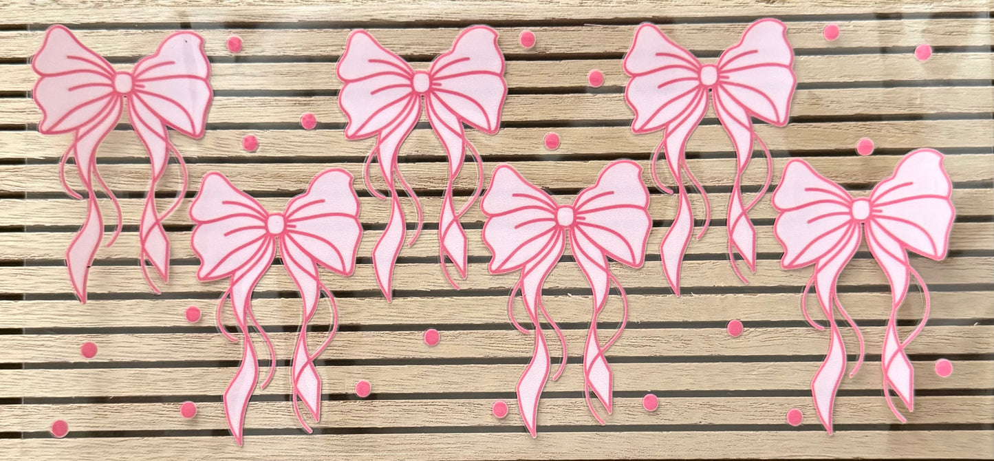 Pink Bows (Long Tails) - Wrap