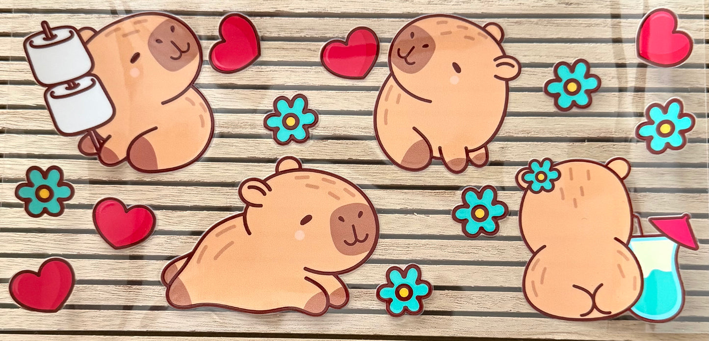 Capy & Red Hearts - Wrap
