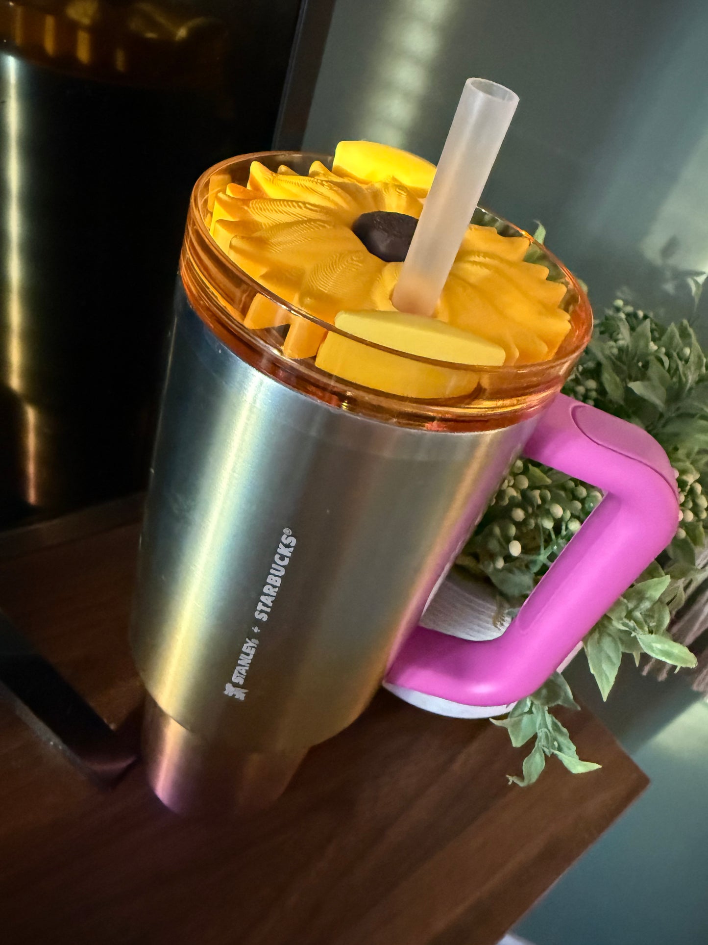 40oz Sunflower - 3d Straw Topper