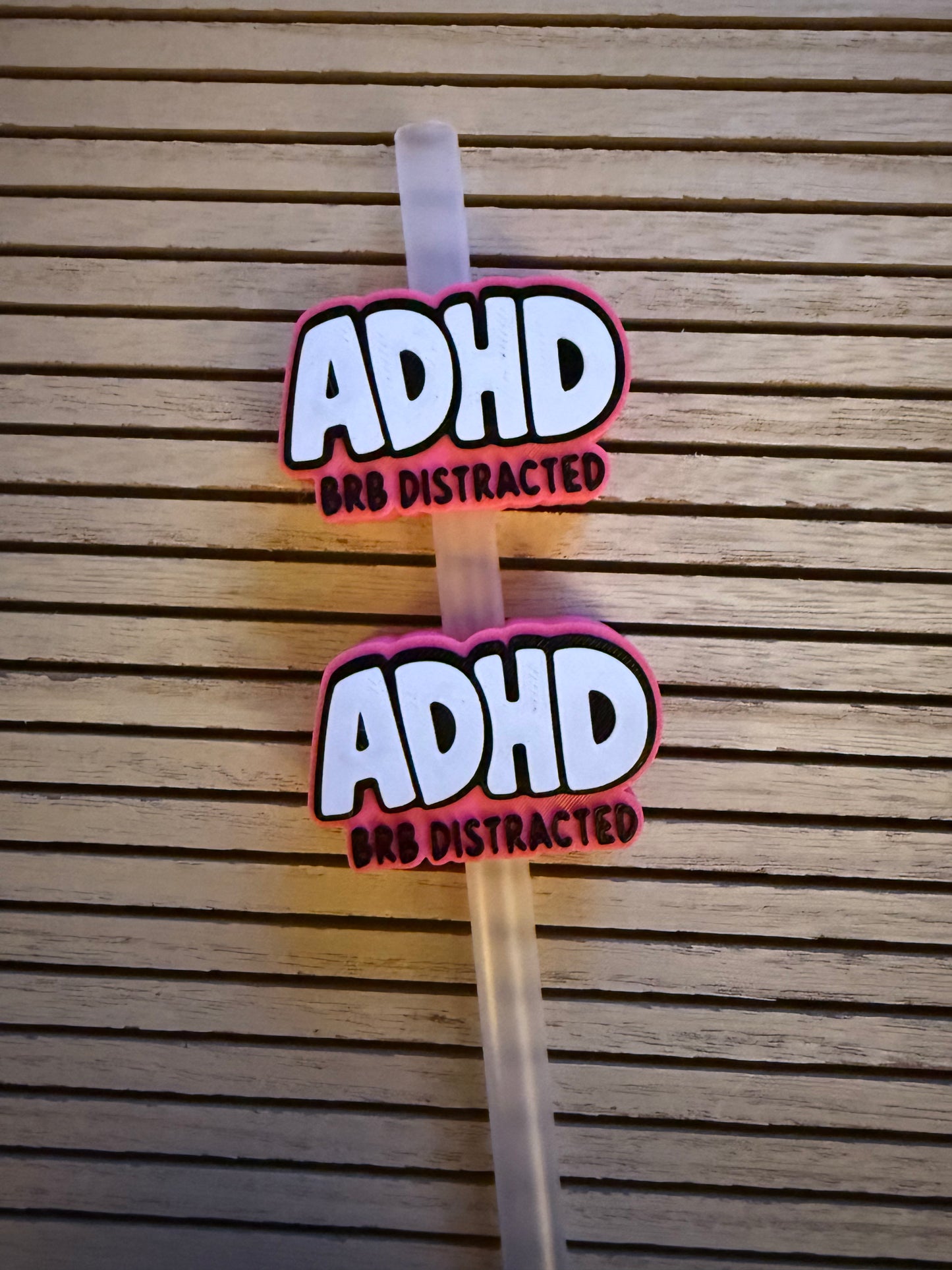 ADHD - 3d Straw Topper