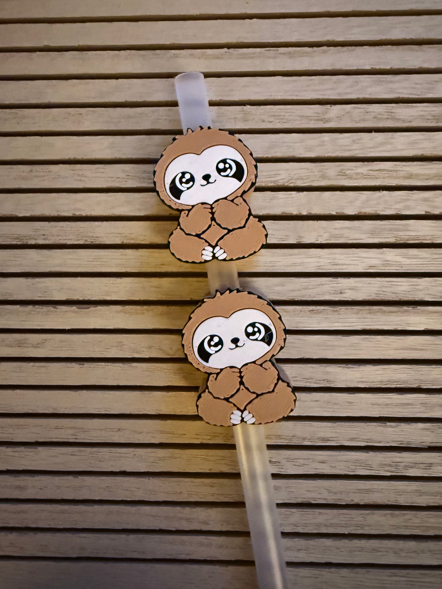 Sloth - 3d Straw Topper