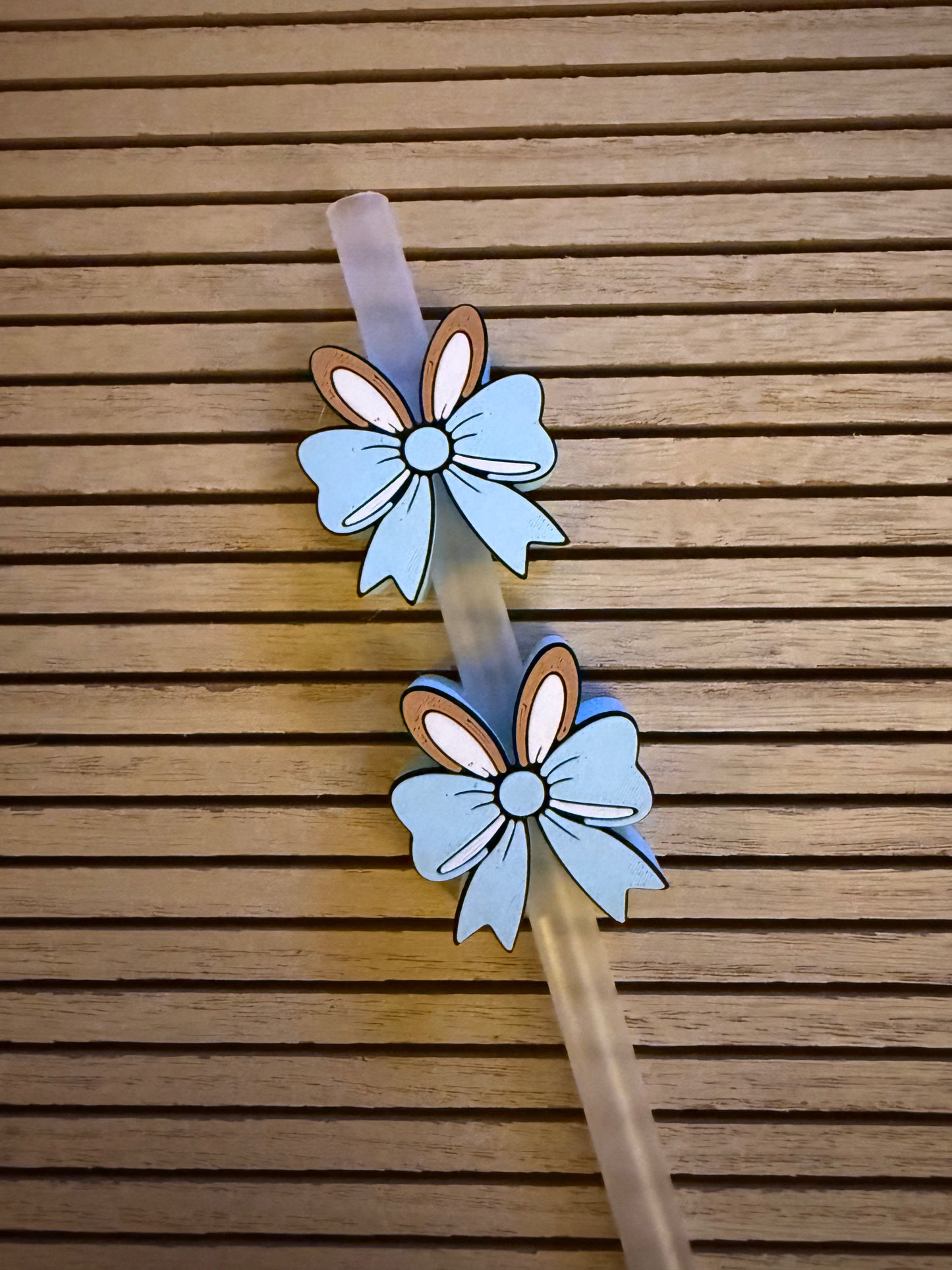 Bunny Ears Bow - 3d Straw Topper