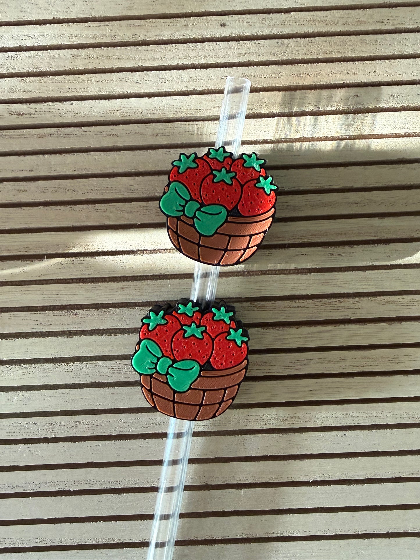 Strawberry Busshel - 3d Straw Topper