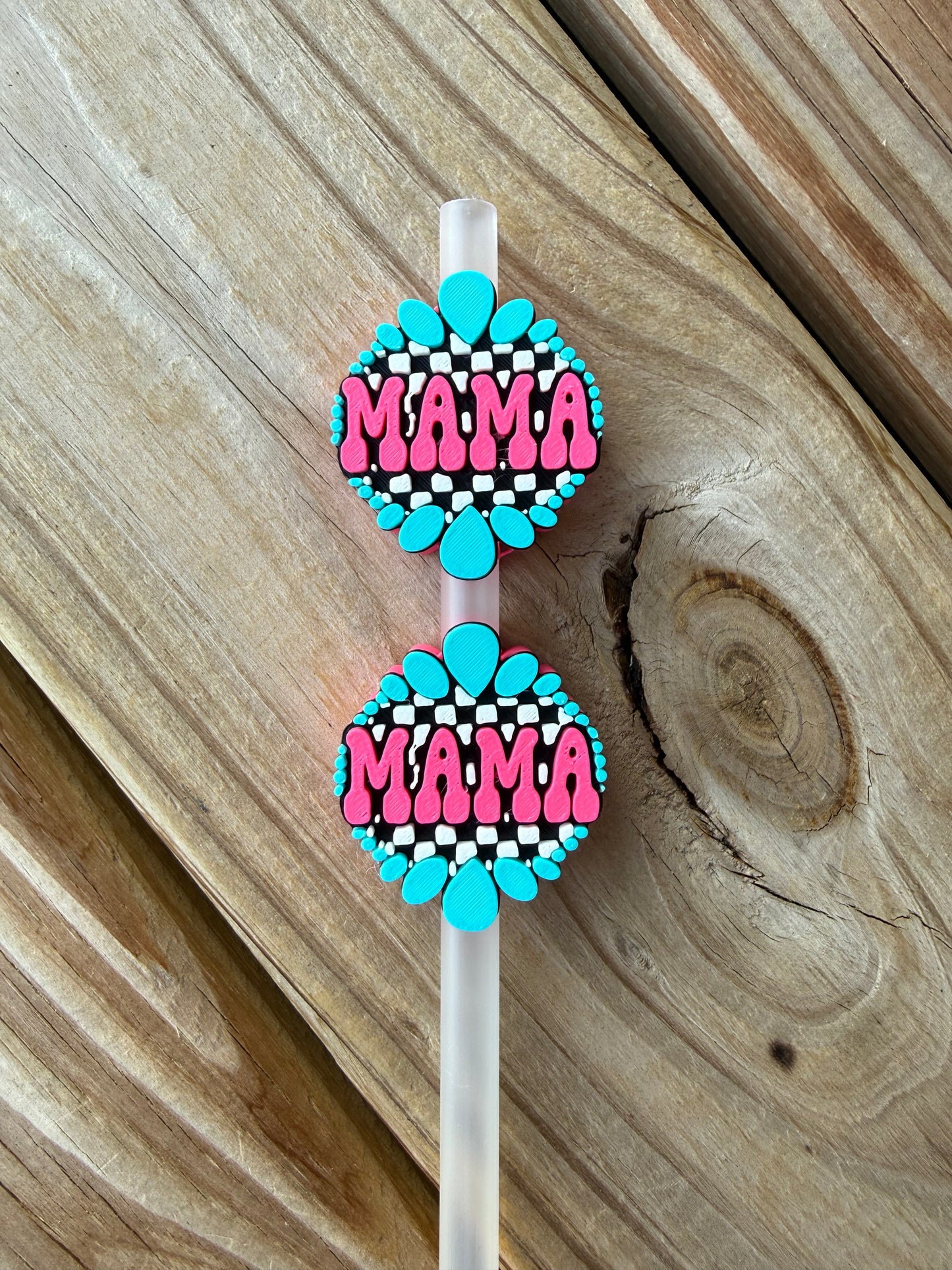 Western Mama - 3d Straw Topper