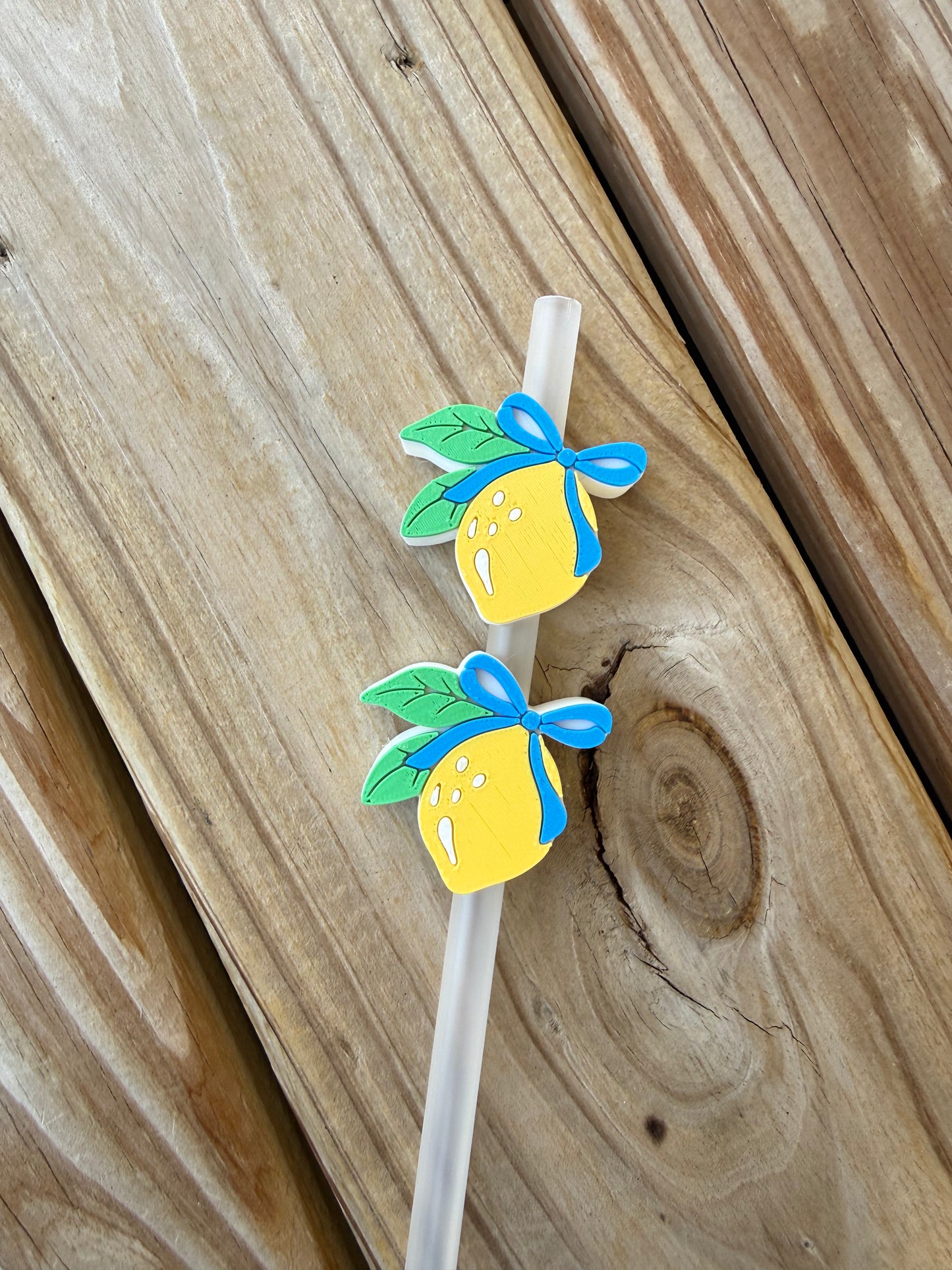 Coquette Lime/Lemon - 3d Straw Topper