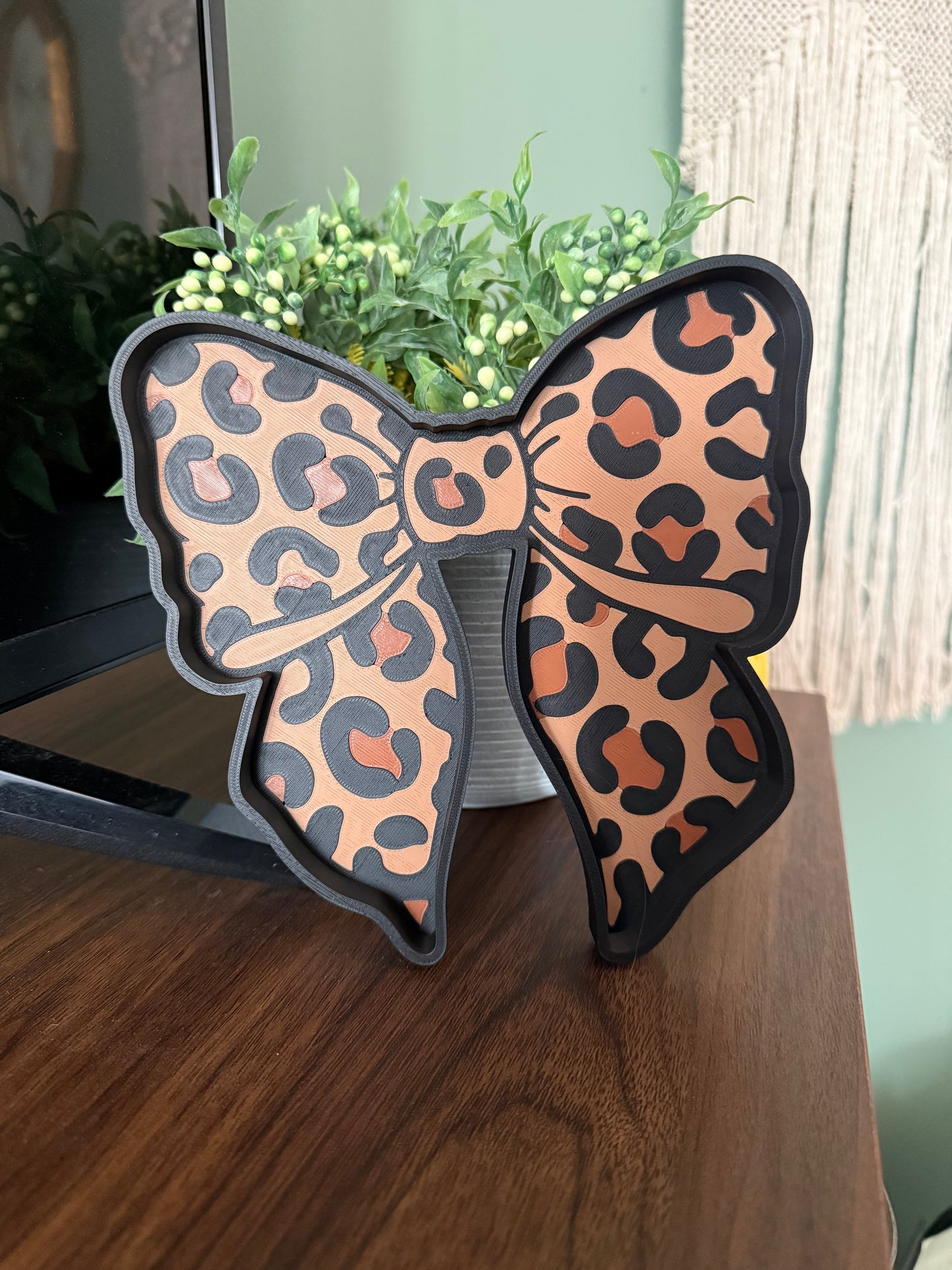 Leopard Bow - Trinket Tray