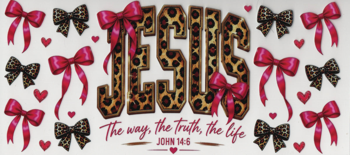 Jesus w/Pink Bows - Wrap