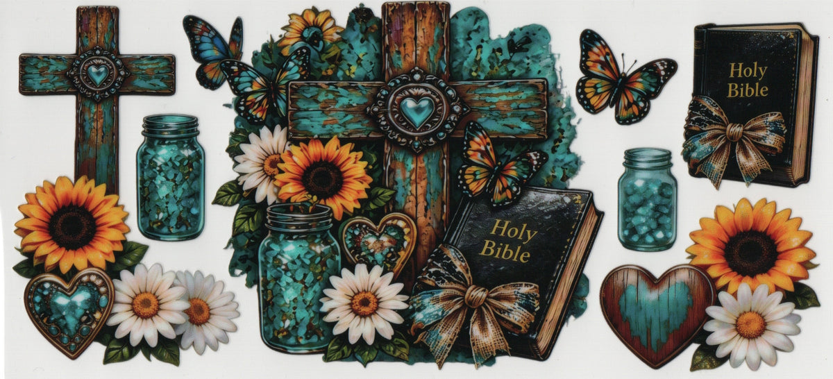 Cross w/Bible - Wrap