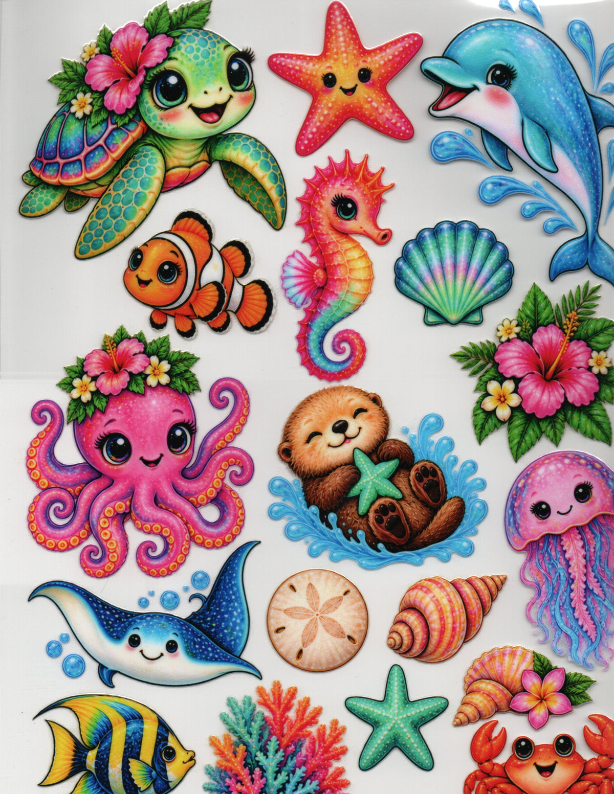 Cute Sea Creatures - Element Sheet