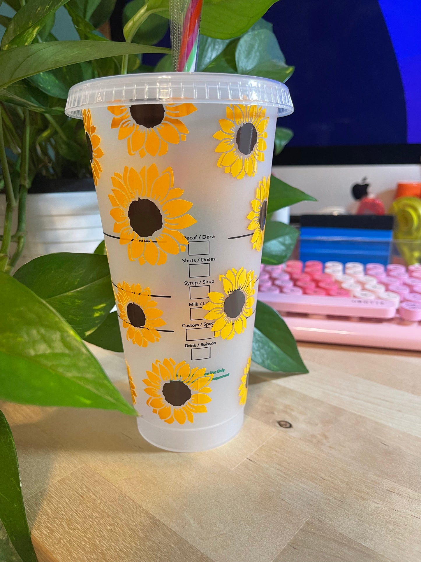 24 oz- Cold Cup - Sunflower