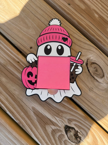 Coffee Ghost - Post It Note Holder