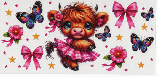 Cow w/Pink Tutu  - Wrap