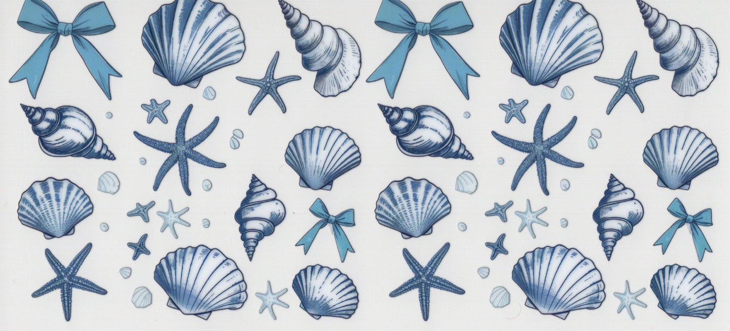 Shells (Blue w/Bows & Starfish) - Wrap