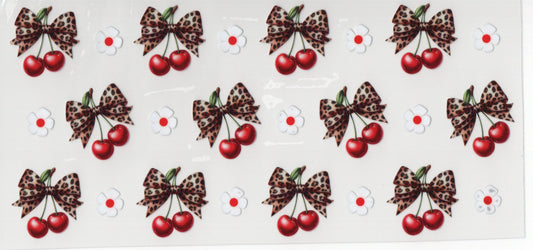 Leopard Cherry w/Daisies - Wrap
