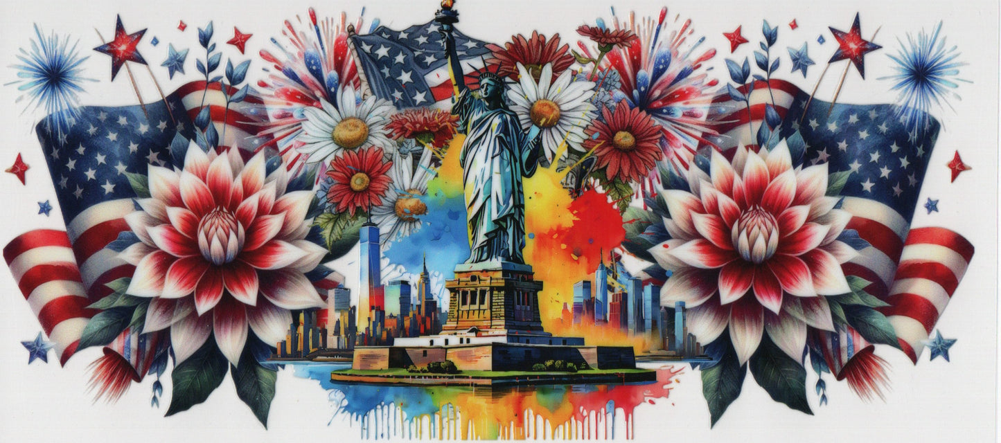Patriotic Lady Liberty - Wrap