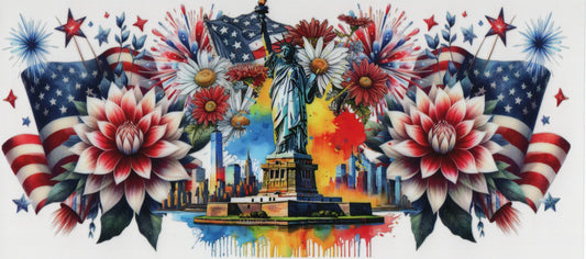 Patriotic Lady Liberty - Wrap
