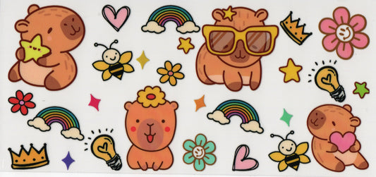 Capybara w/Rainbows - Wrap