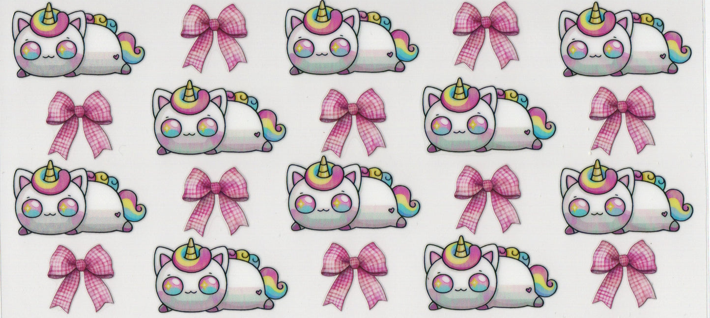 Unicorn w/Bows - Wrap