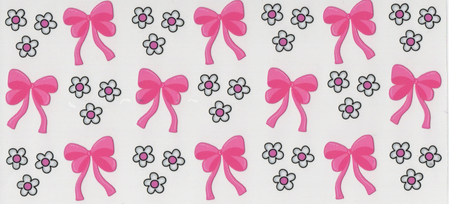 Pink Bows and Daisy - Wrap