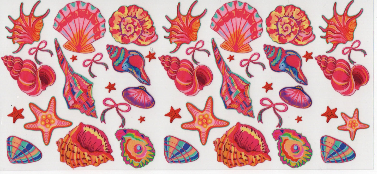 Pink & Red Shells - Wrap