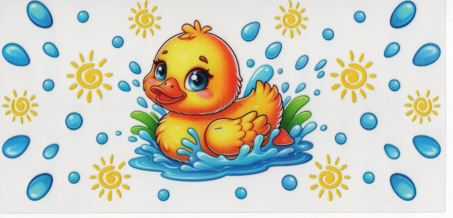 Ducky w/Water Splashes - Wrap