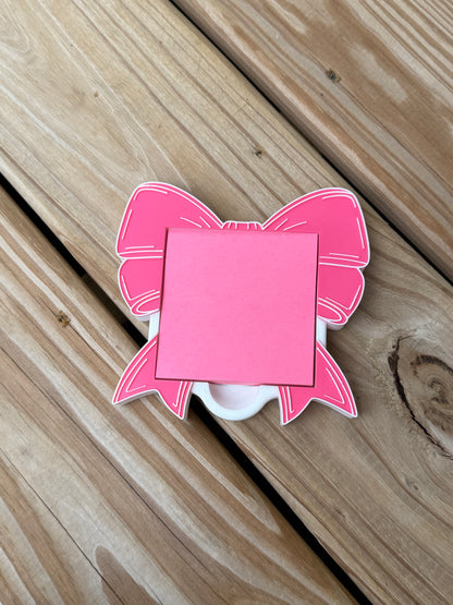 Coquette Bow - Post It Note Holder