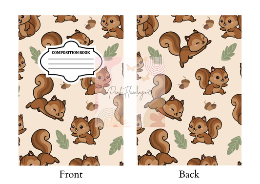 Squirrel  - Comp Notebook Covers - Vinyl
