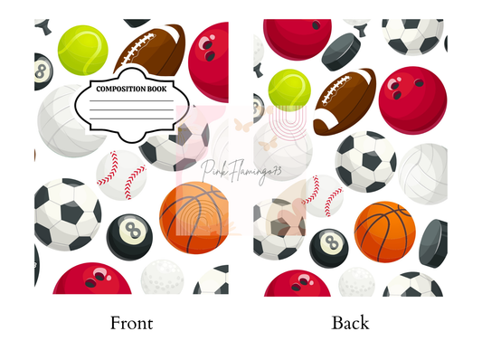 Sport Balls  - Comp Notebook Covers - Vinyl