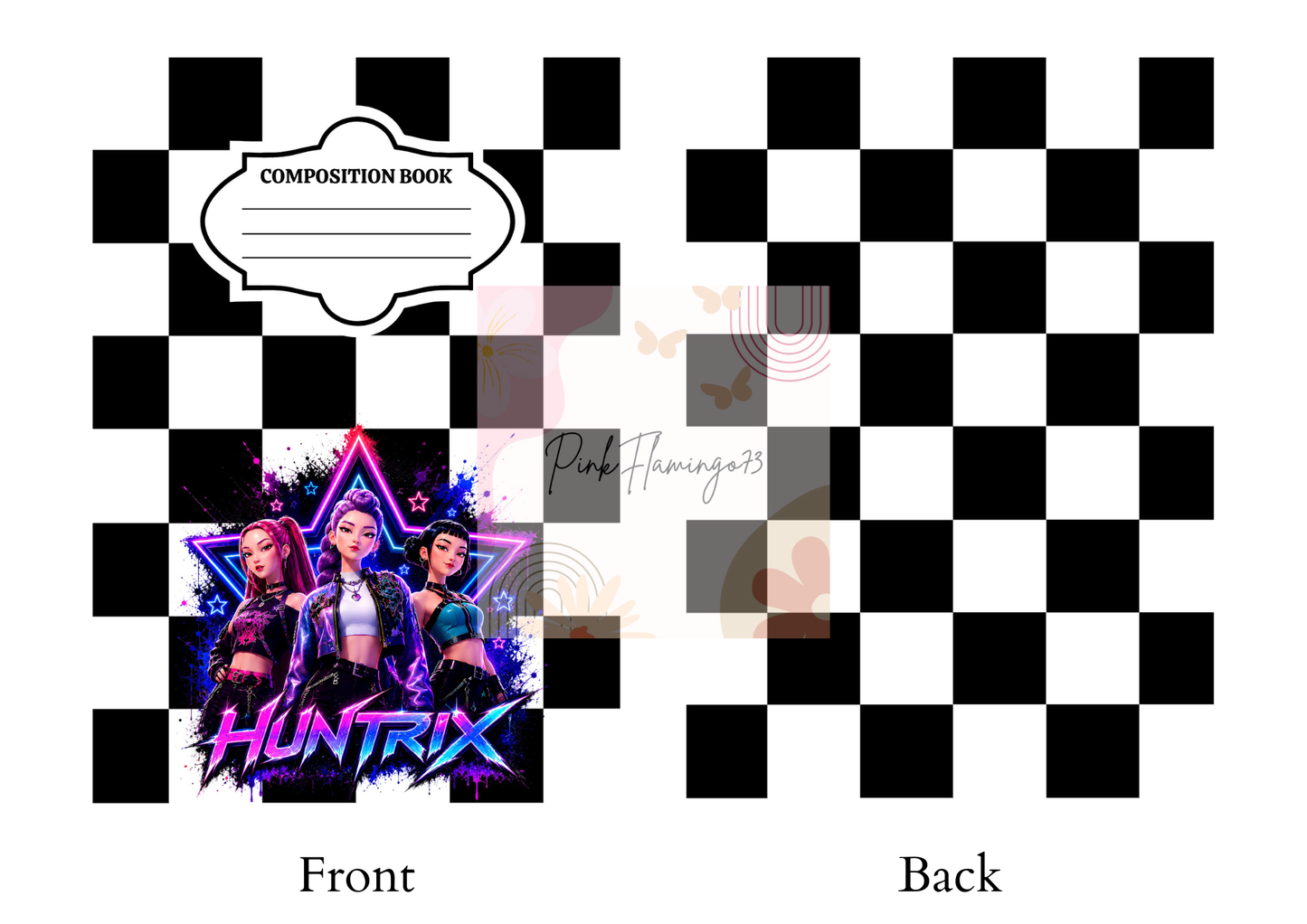 Pop Girls & Checkered  - Comp Notebook Covers - Vinyl