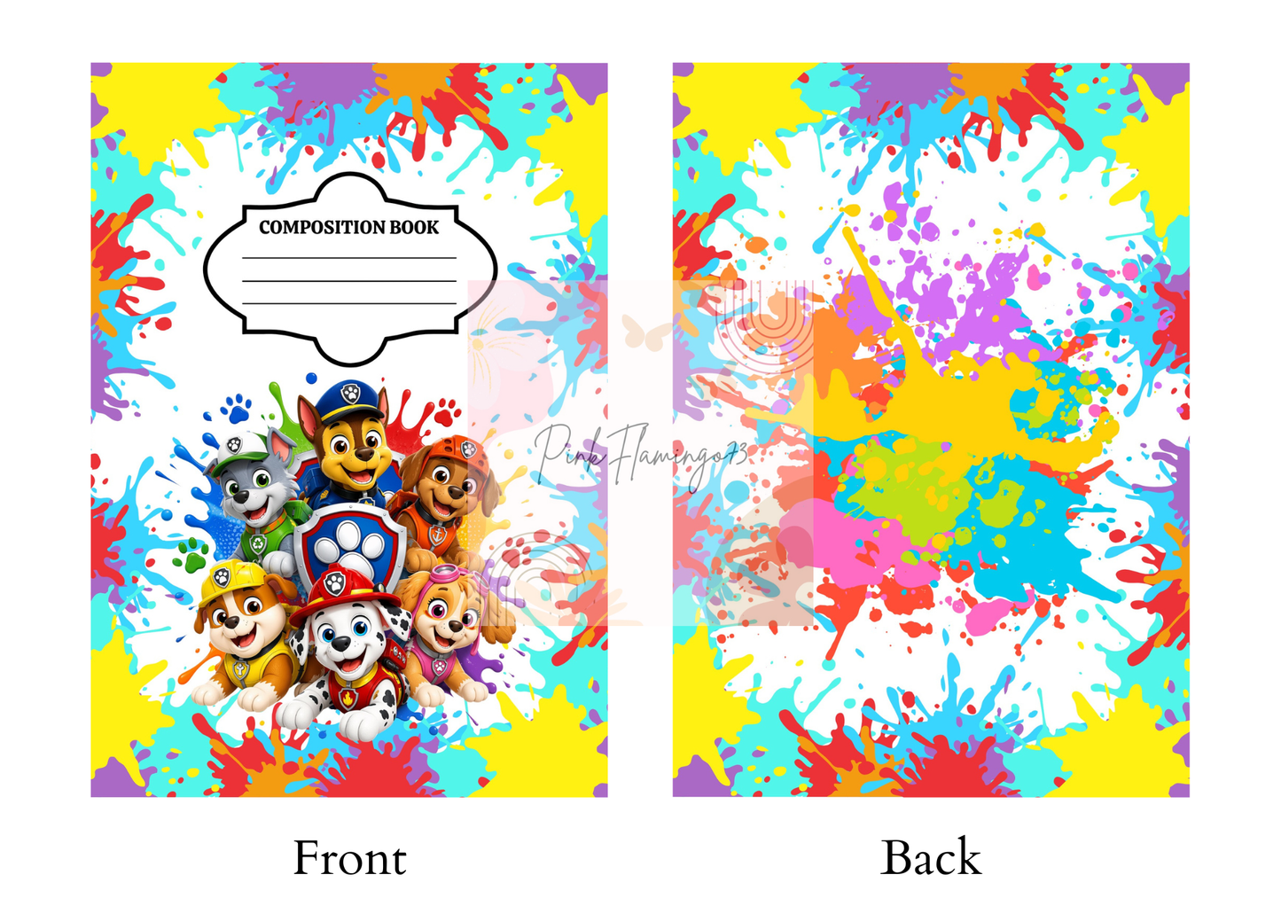 Paw Squad  - Comp Notebook Covers - Vinyl