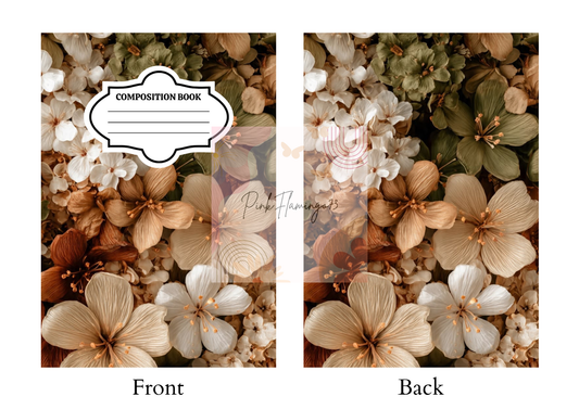 Fall Floral  - Comp Notebook Covers - Vinyl