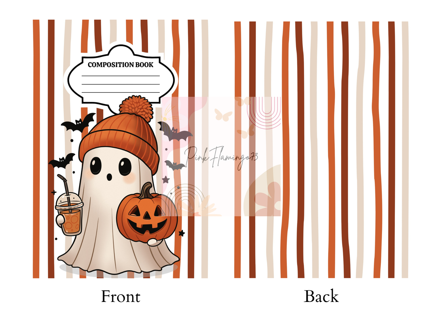 Coffee Ghost  - Comp Notebook Covers - Vinyl