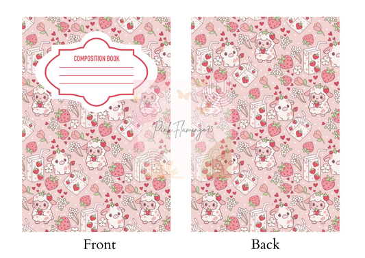 Strawberry Cow - Comp Notebook Covers - Vinyl