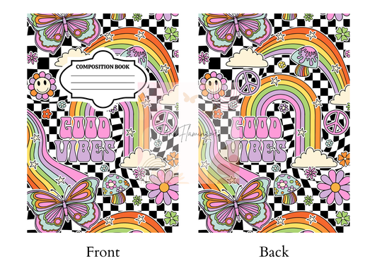 Retro Good Vibes  - Comp Notebook Covers - Vinyl