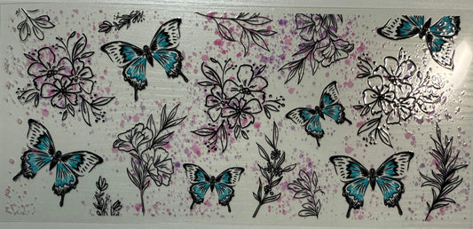 Butterfly (Pink Spray)- Wrap