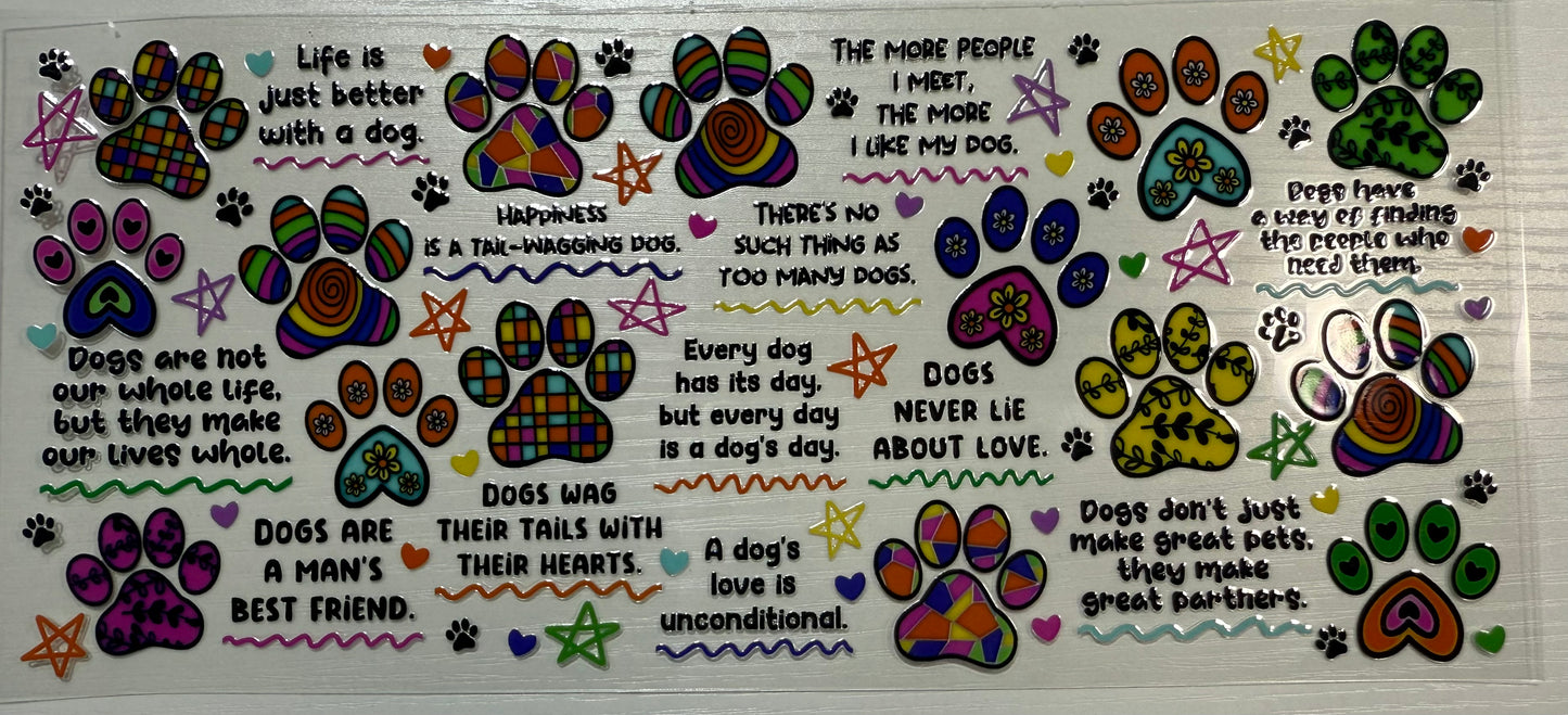 Paw Print Affirmations  - Wrap