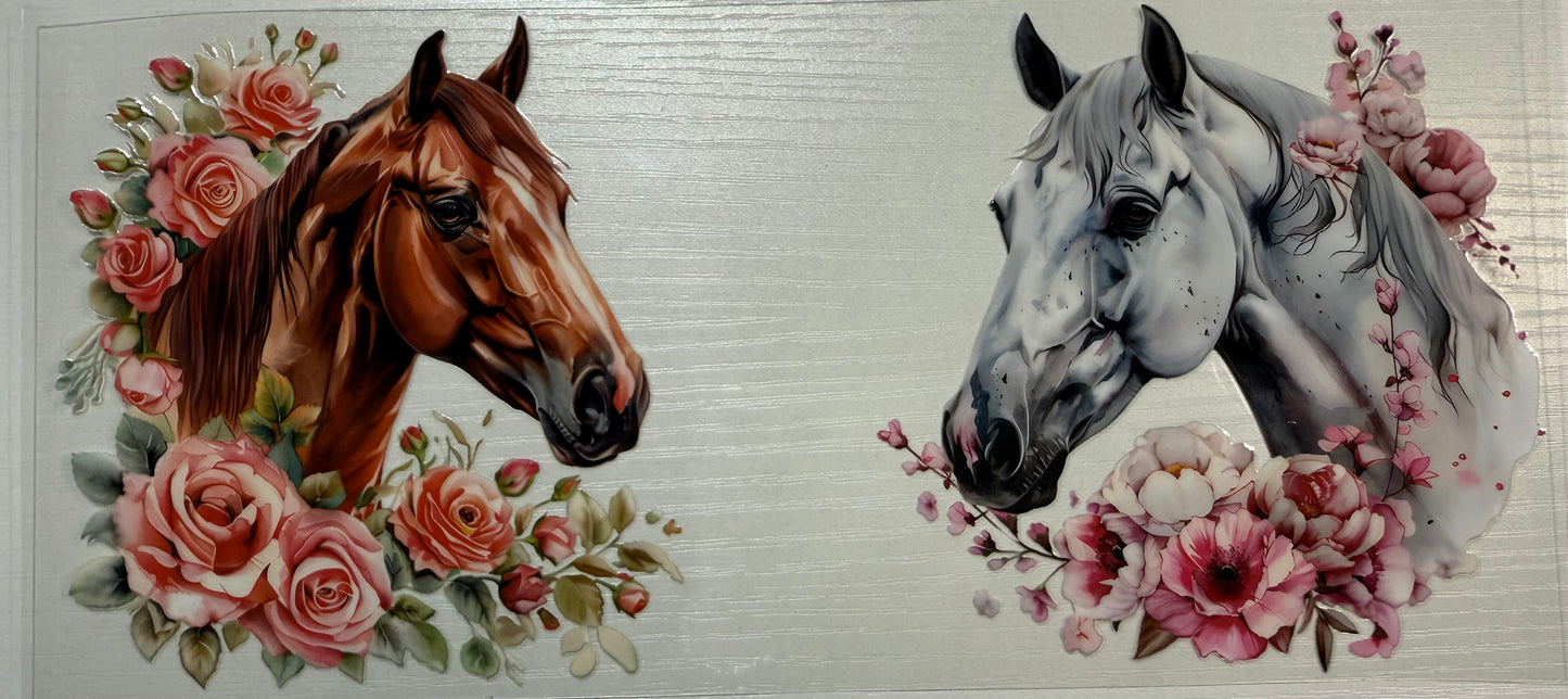 Horse w/Floral 2 - Wrap