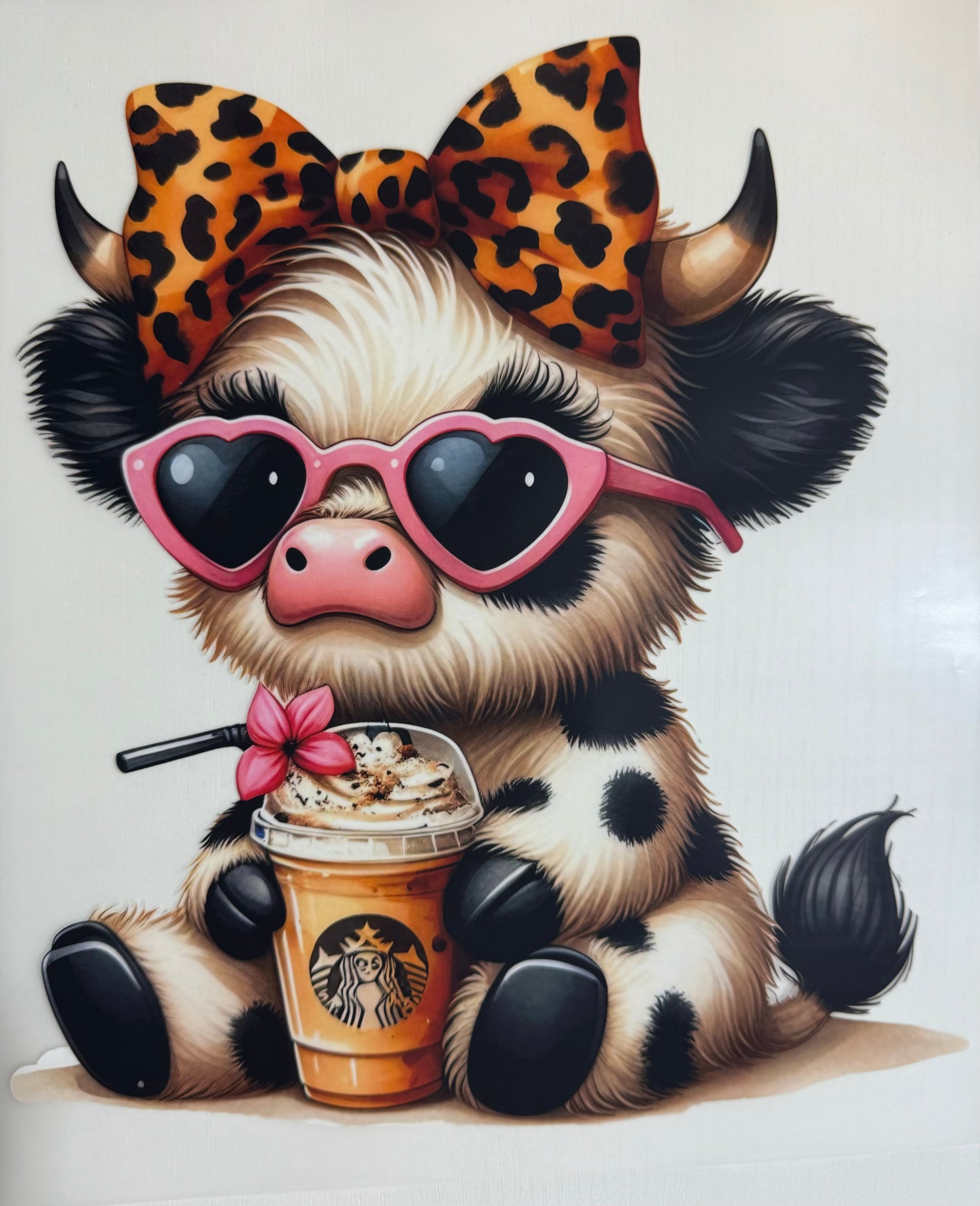 Cow w/ Iced Coffee - DTF