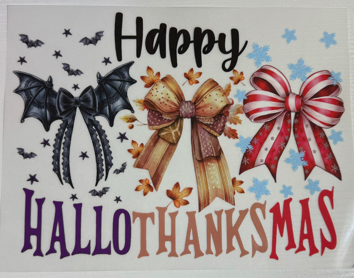 Happy HallowThanksMas- Screen Print