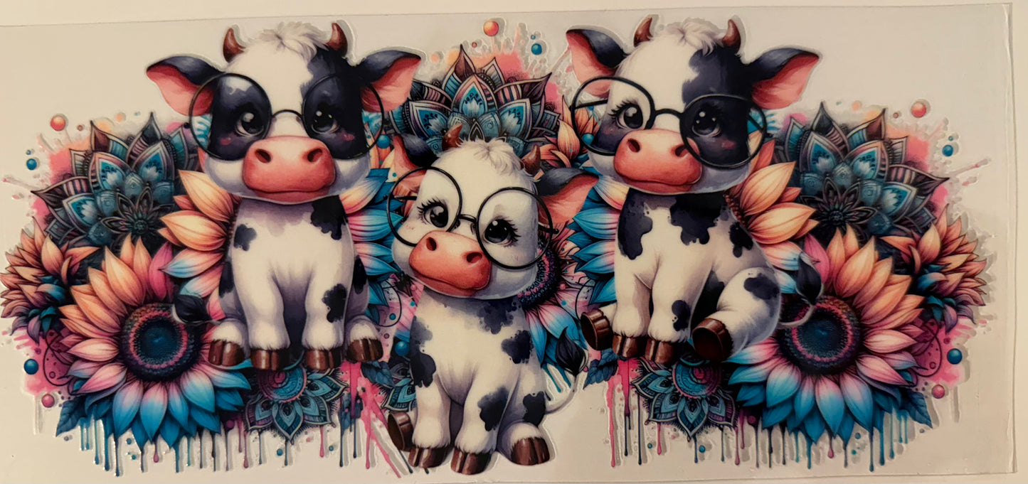 Cow (Cutie Floral w/ Glasses)  - Wrap