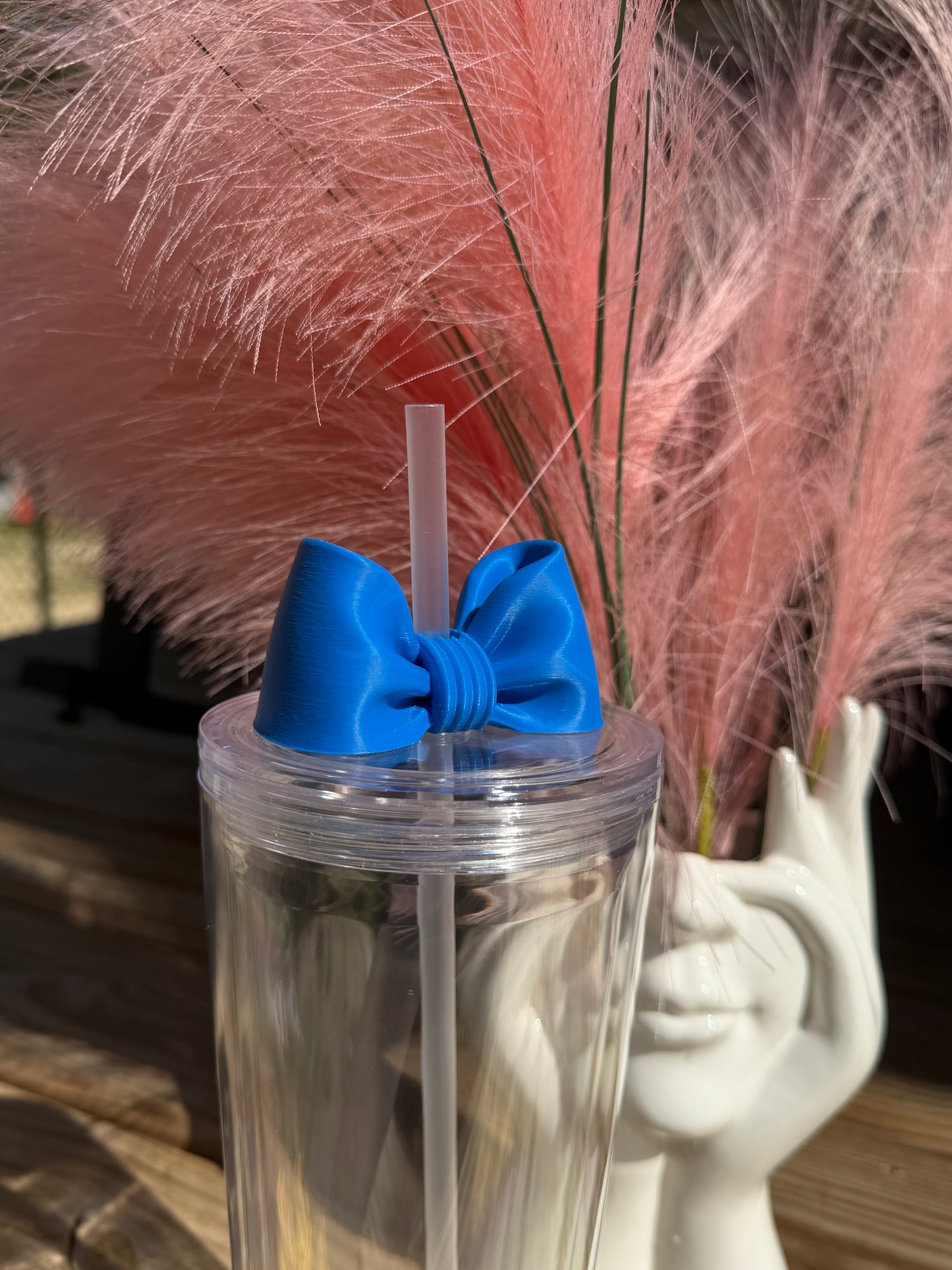Puffy Bows (24oz - Middle Straw) - 3d Straw Topper