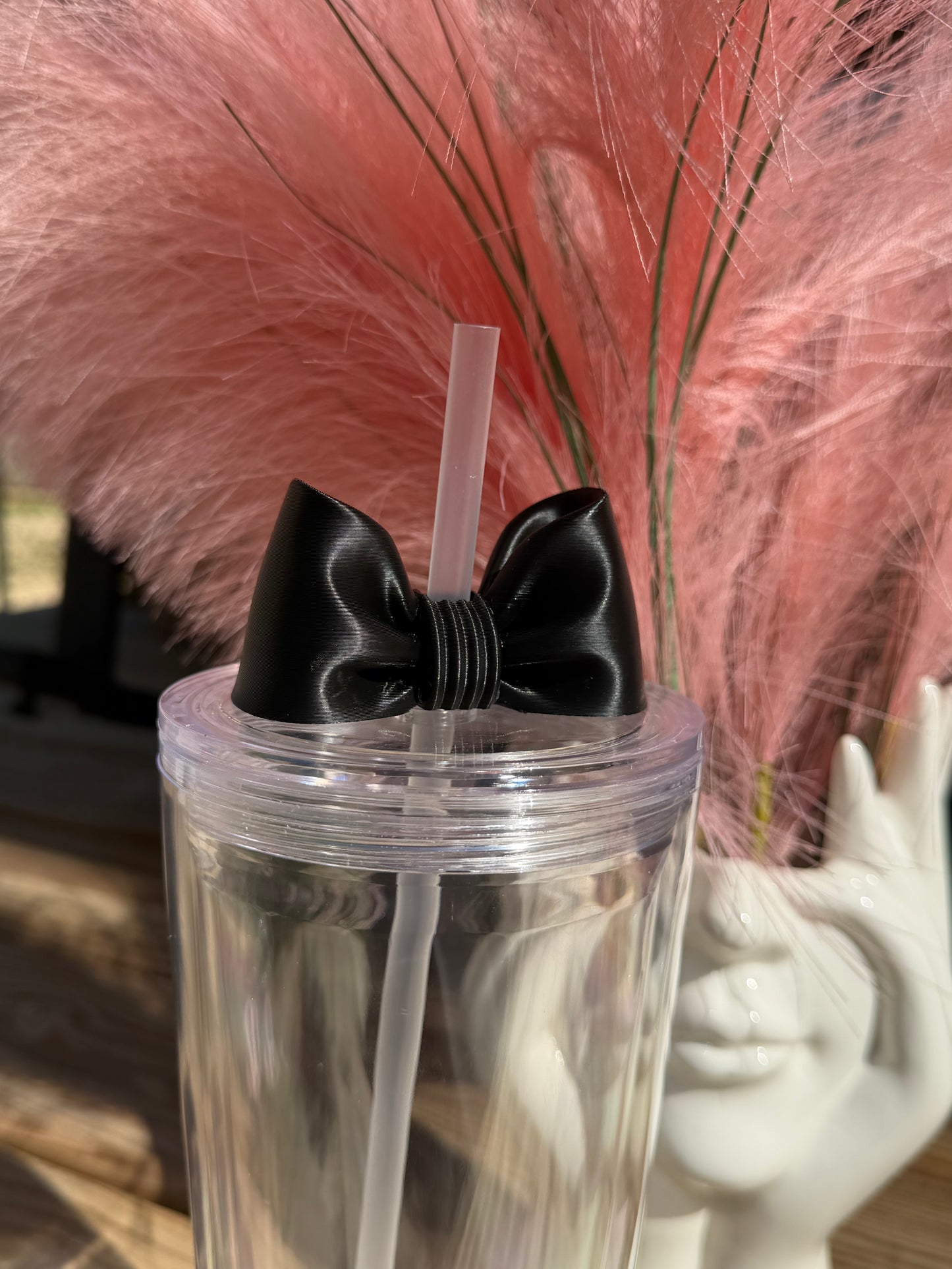 Puffy Bows (24oz - Middle Straw) - 3d Straw Topper