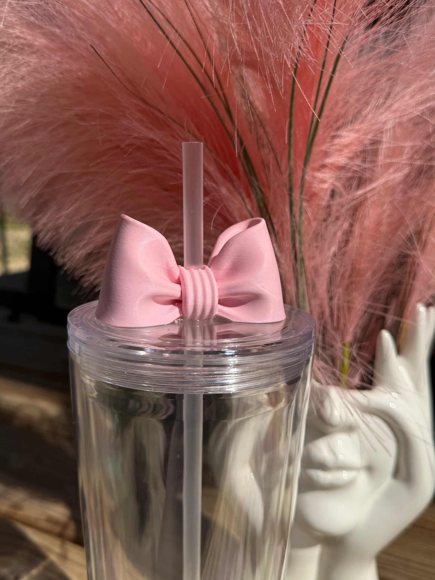 Puffy Bows (24oz - Middle Straw) - 3d Straw Topper