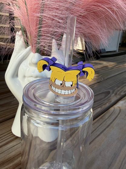 Sassy Angel-ica - 3d Straw Topper
