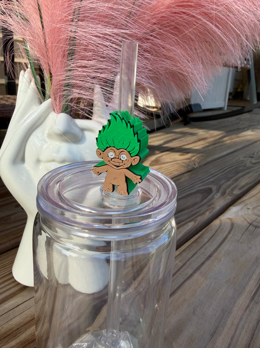 90s Troll - 3d Straw Topper