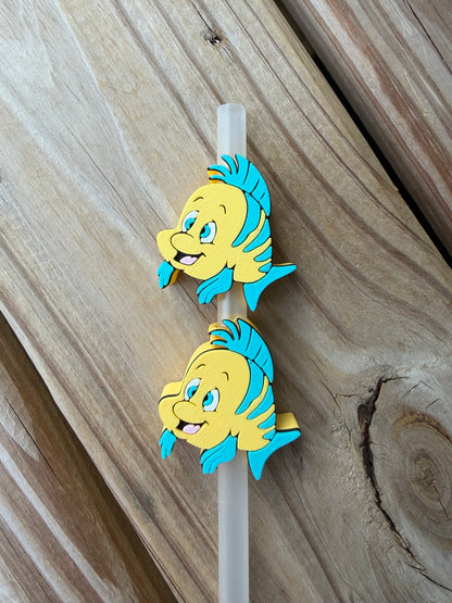 Flounder Fish - 3d Straw Topper