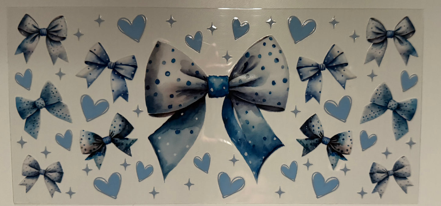 Bows (Blue Hearts) - Wrap