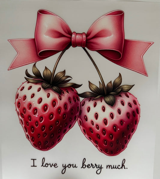 Strawberry Bow - DTF