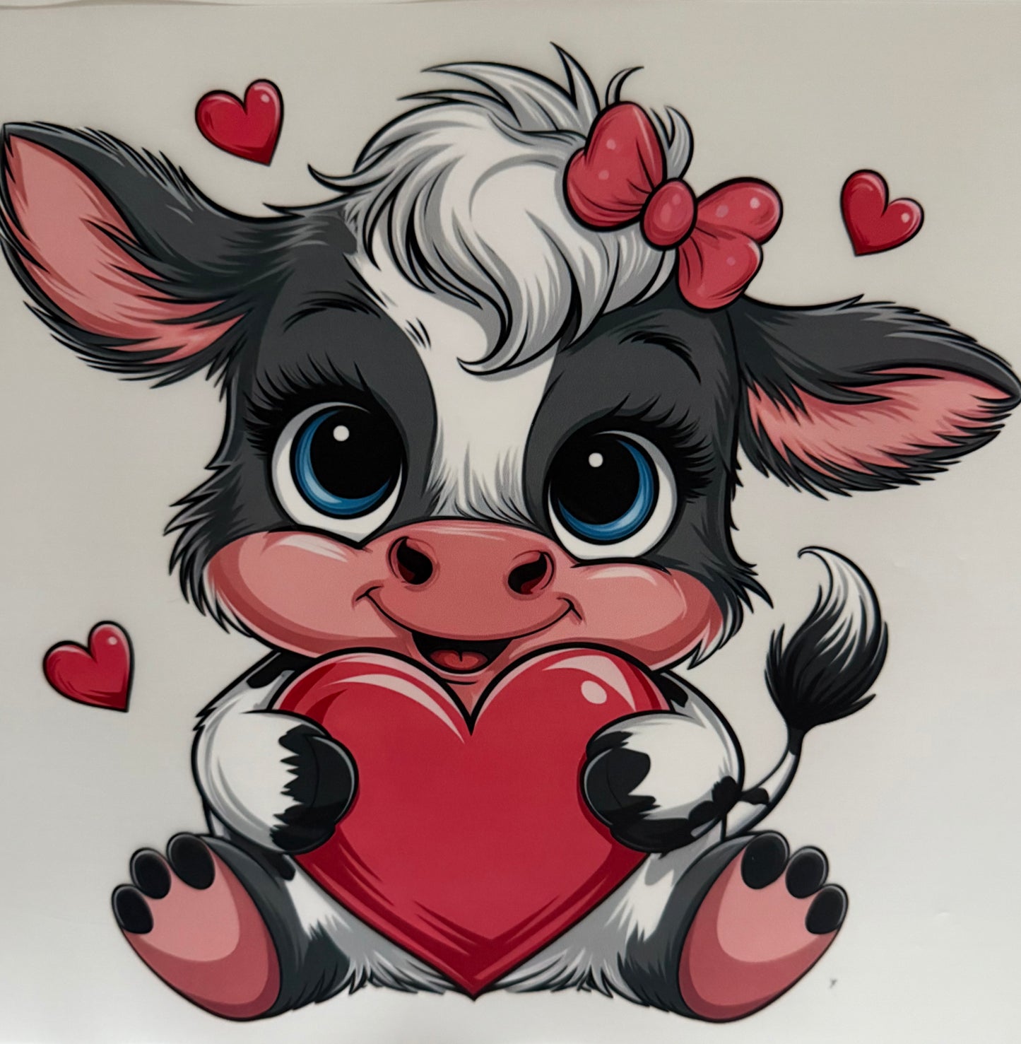 Cutie Cow w/Red Heart - DTF